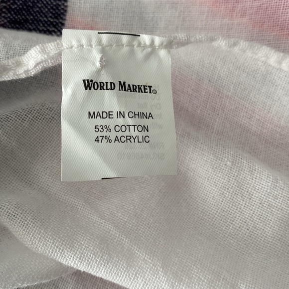 NWOT World Market Striped Scarf - Picture 5 of 5